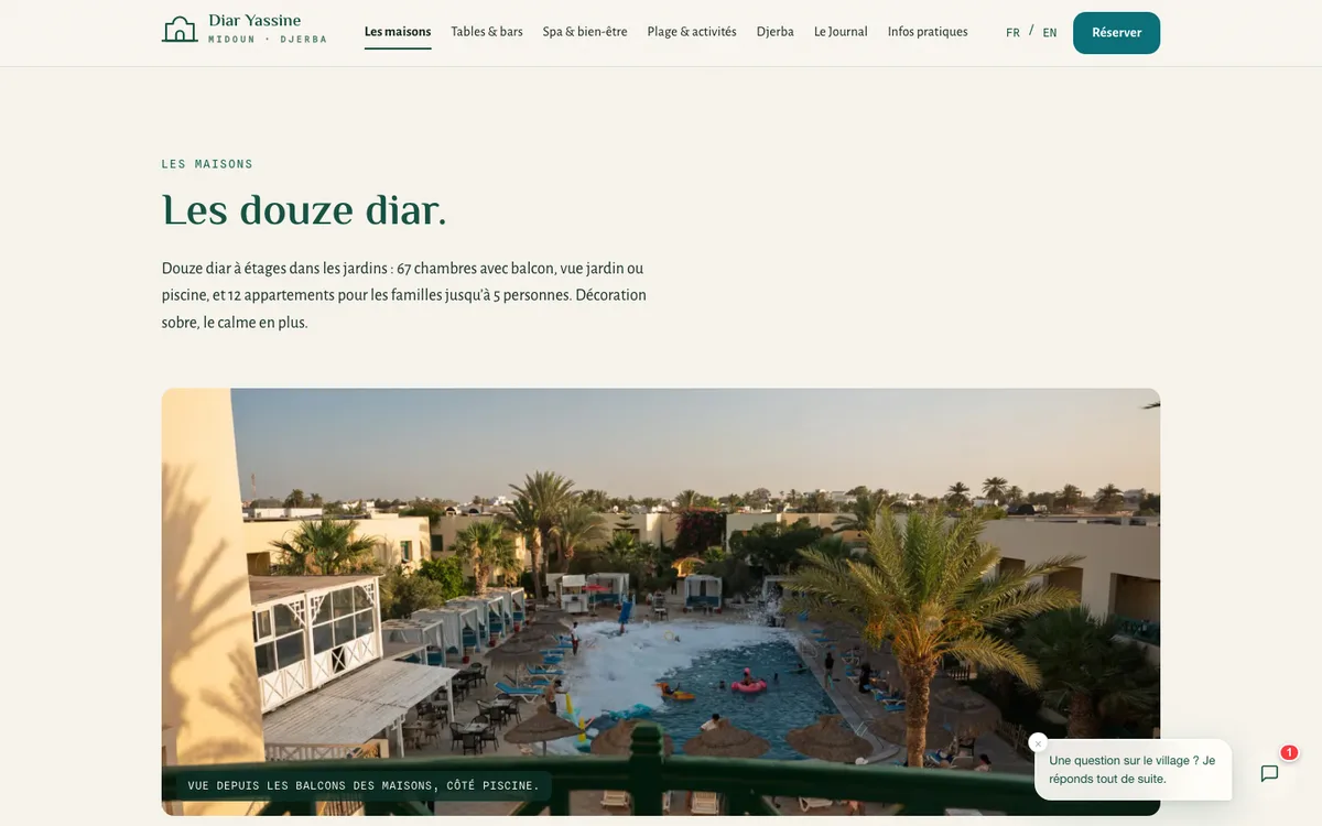 Page des maisons de Diar Yassine